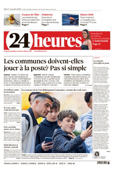 Dernière édition du journal 24 heures