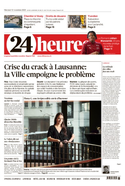 Dernière édition du journal 24 heures