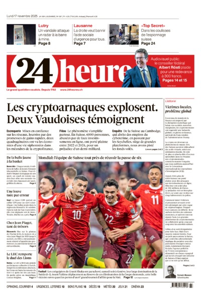 Dernière édition du journal 24 heures