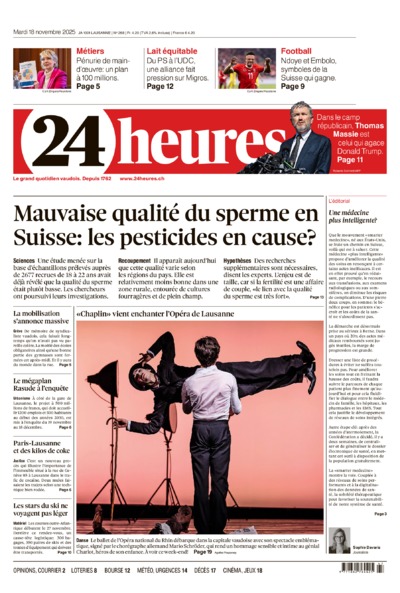Dernière édition du journal 24 heures