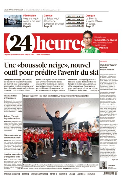 Dernière édition du journal 24 heures