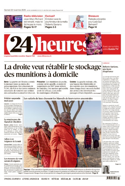 Dernière édition du journal 24 heures