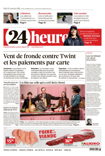 Dernière édition du journal 24 heures