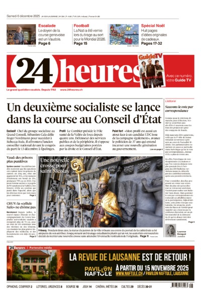 Dernière édition du journal 24 heures