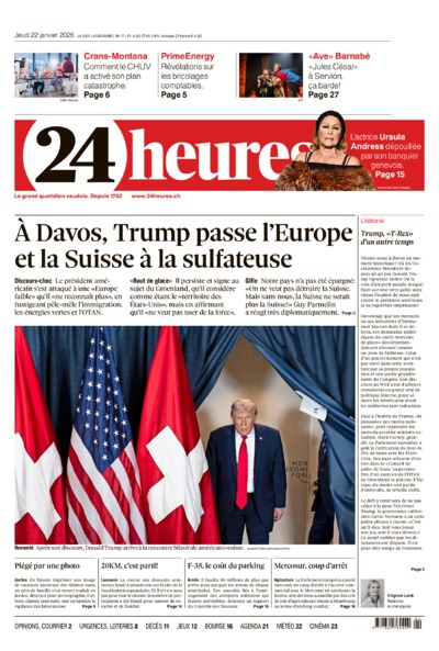 Dernière édition du journal 24 heures