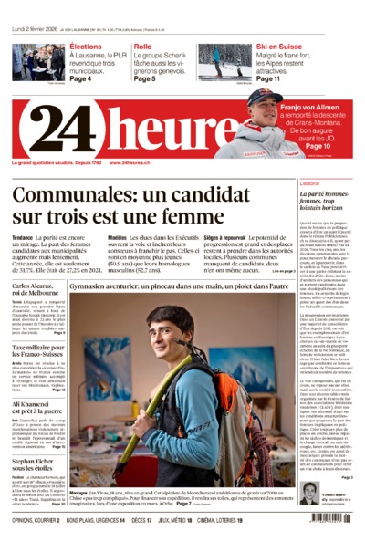Dernière édition du journal 24 heures