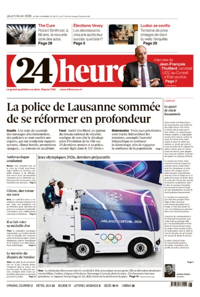 Dernière édition du journal 24 heures