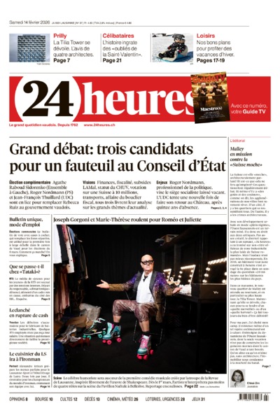 Dernière édition du journal 24 heures