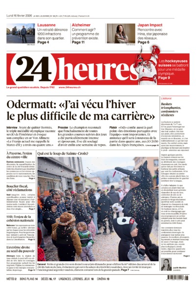 Dernière édition du journal 24 heures
