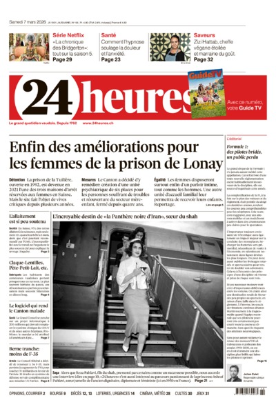 Dernière édition du journal 24 heures