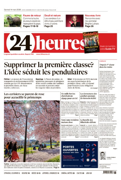 Dernière édition du journal 24 heures