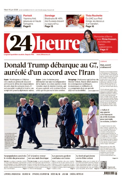 Dernière édition du journal 24 heures