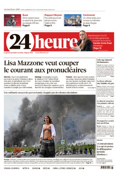 Dernière édition du journal 24 heures