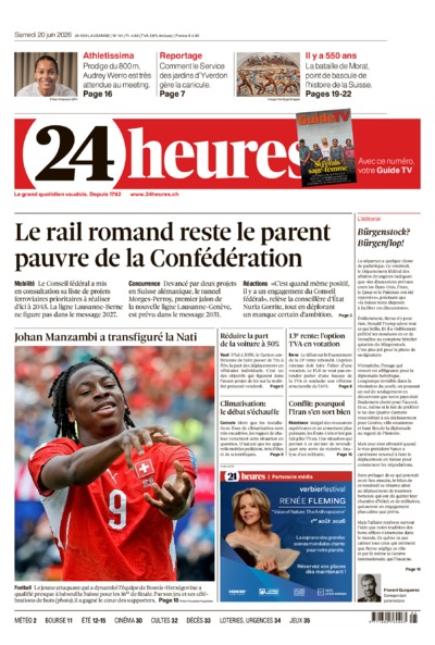 Dernière édition du journal 24 heures
