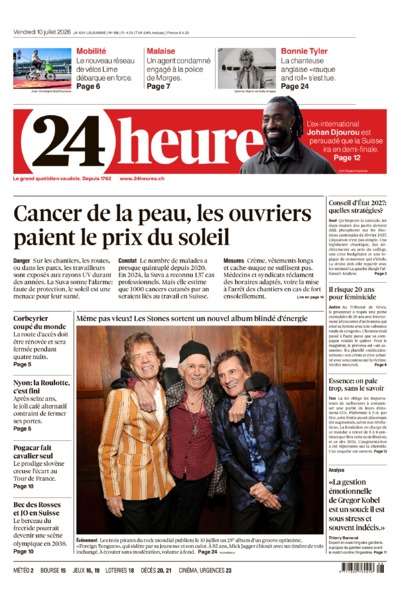 Dernière édition du journal 24 heures