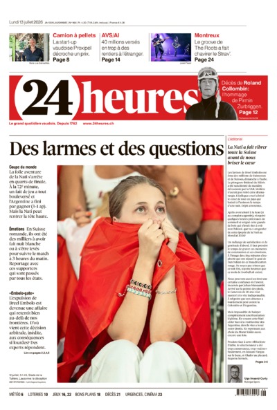 Dernière édition du journal 24 heures