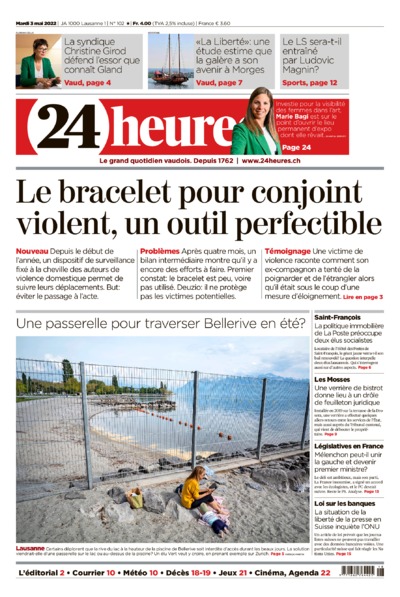 Dernière édition du journal 24 heures
