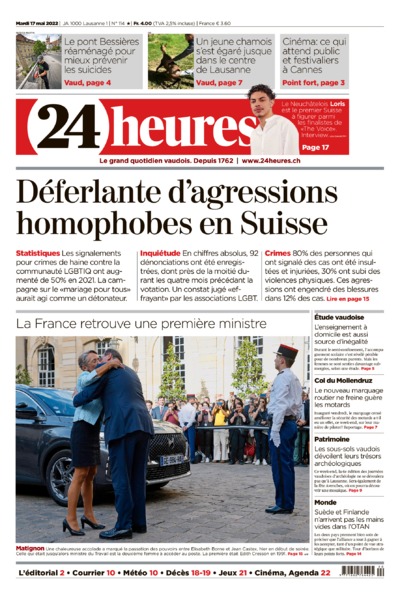 Dernière édition du journal 24 heures