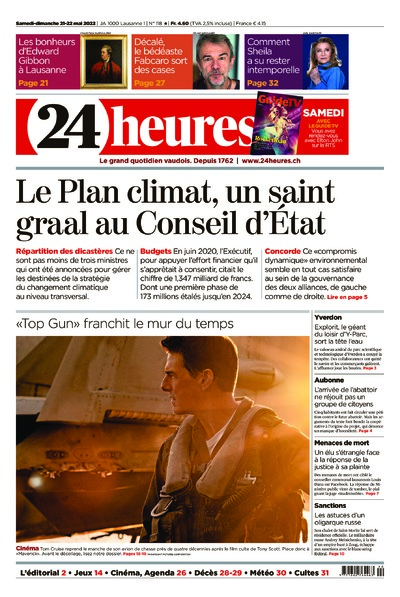 Dernière édition du journal 24 heures
