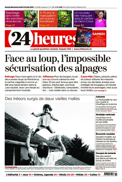 Dernière édition du journal 24 heures