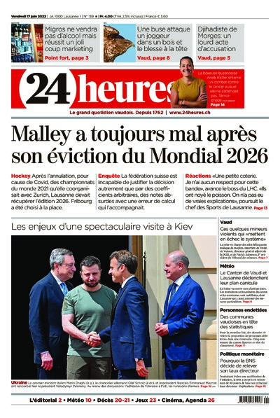 Dernière édition du journal 24 heures