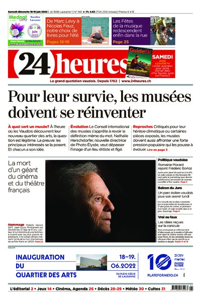 Dernière édition du journal 24 heures