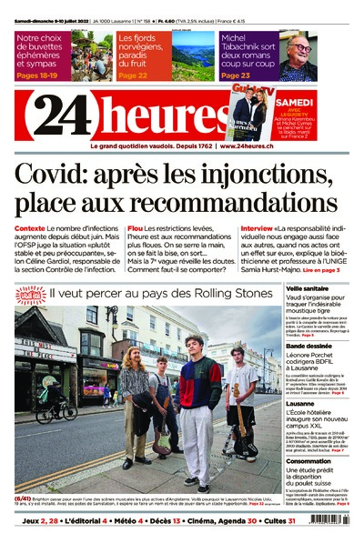 Dernière édition du journal 24 heures