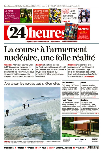 Dernière édition du journal 24 heures