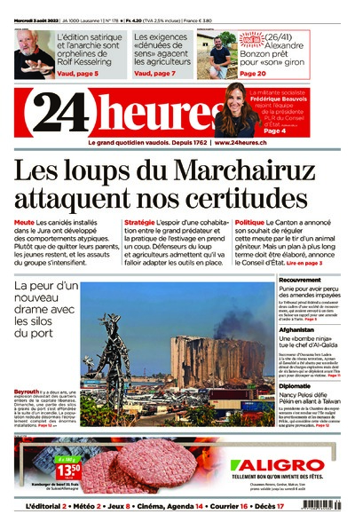Dernière édition du journal 24 heures