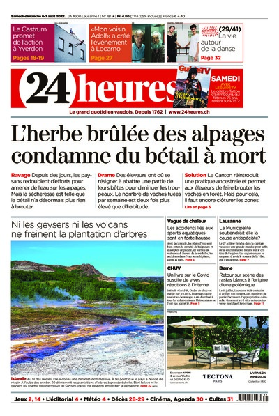 Dernière édition du journal 24 heures