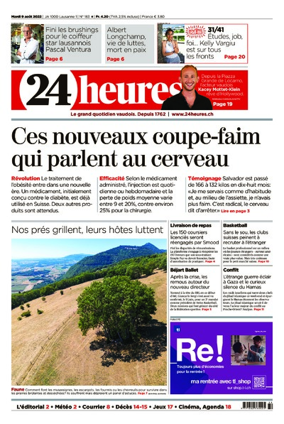 Dernière édition du journal 24 heures