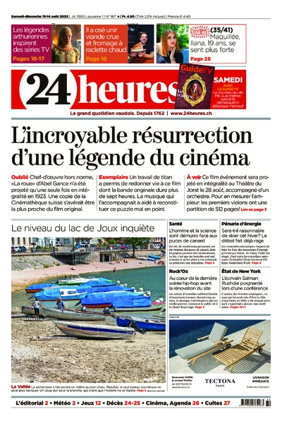 Dernière édition du journal 24 heures