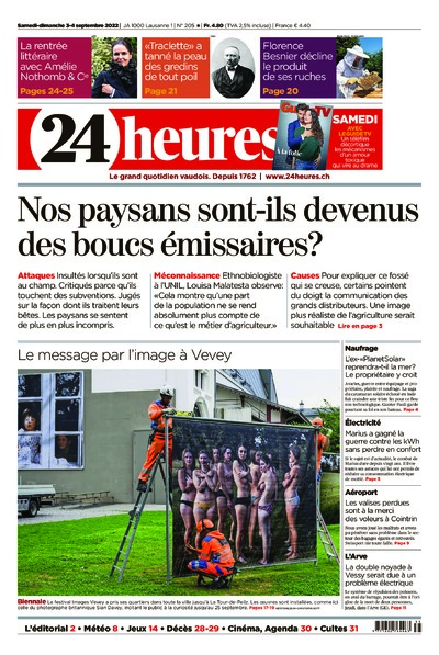 Dernière édition du journal 24 heures