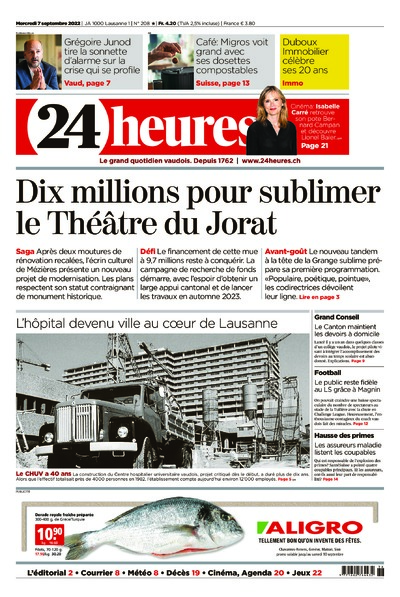 Dernière édition du journal 24 heures