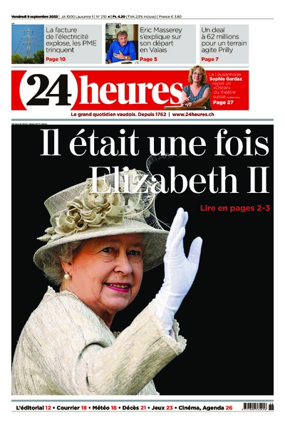 Dernière édition du journal 24 heures