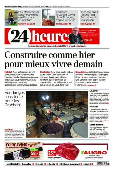 Dernière édition du journal 24 heures