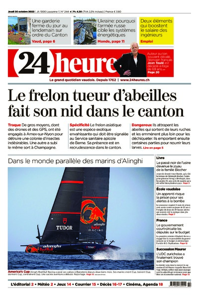 Dernière édition du journal 24 heures