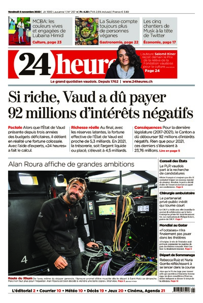 Dernière édition du journal 24 heures