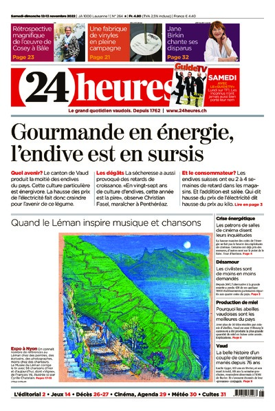 Dernière édition du journal 24 heures