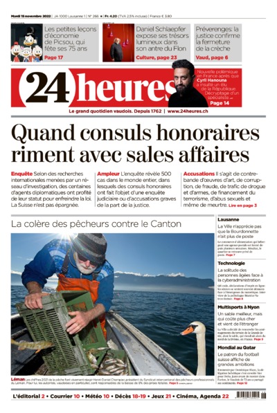 Dernière édition du journal 24 heures