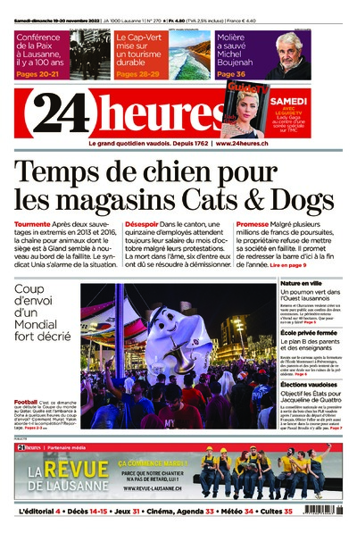 Dernière édition du journal 24 heures