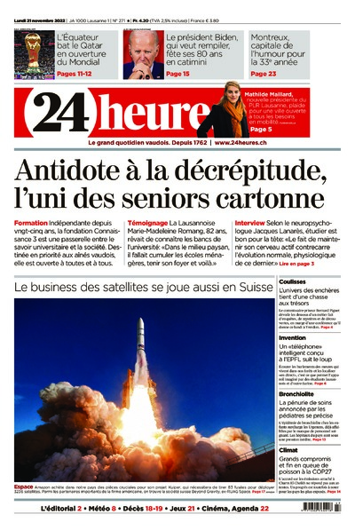 Dernière édition du journal 24 heures
