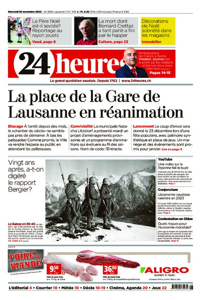 Dernière édition du journal 24 heures