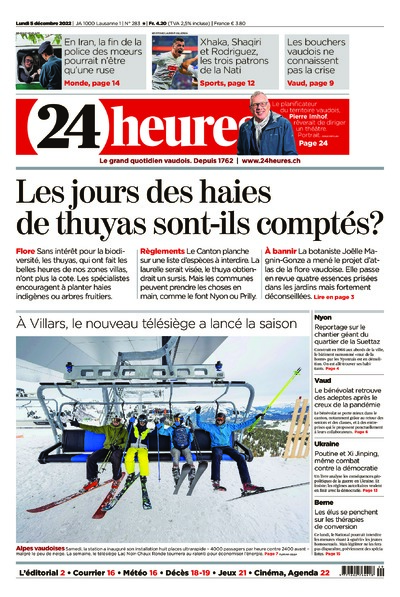 Dernière édition du journal 24 heures