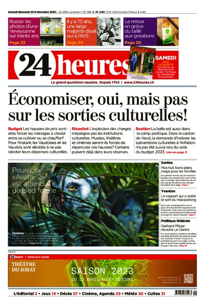 Dernière édition du journal 24 heures