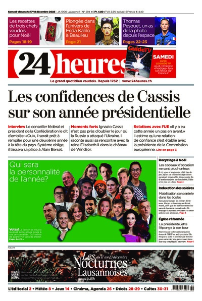 Dernière édition du journal 24 heures