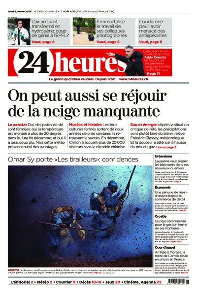 Dernière édition du journal 24 heures