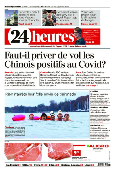 Dernière édition du journal 24 heures