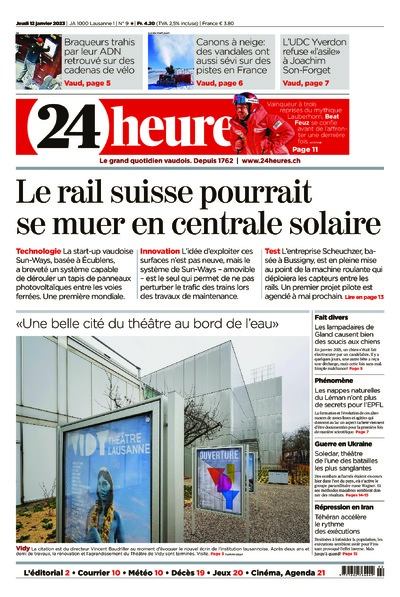 Dernière édition du journal 24 heures