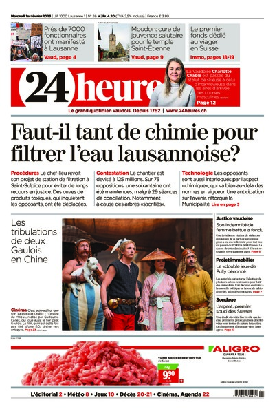 Dernière édition du journal 24 heures